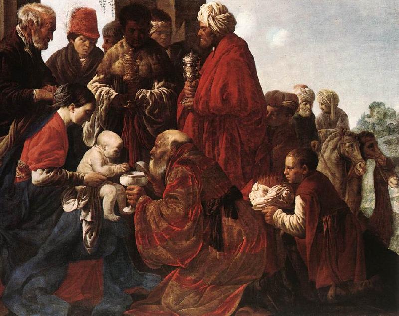 TERBRUGGHEN, Hendrick The Adoration of the Magi sdtg France oil painting art